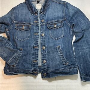 J.CREW BLUE JEAN JACKET SZ M